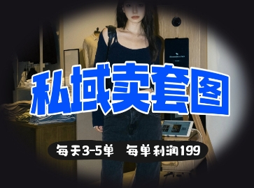 私域卖套图每天3-5单，每单利润99-乐创同聚