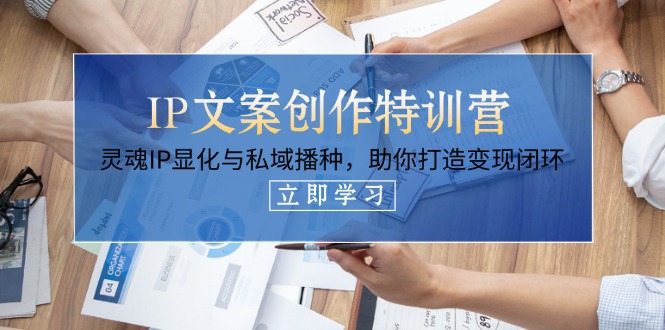 （14330期）IP文案创作特训营，灵魂IP显化与私域播种，助你打造变现闭环（14节课）-乐创同聚
