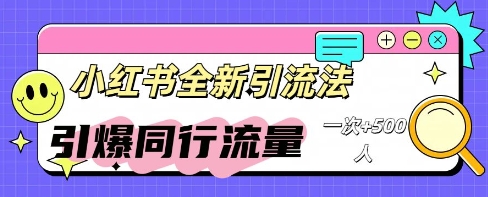 小红书群聊引流：同行流量引爆计划-乐创同聚