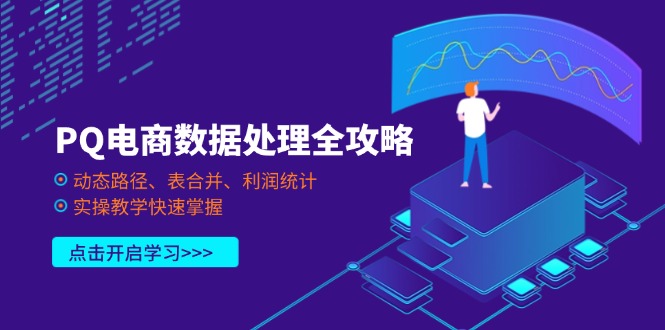 （14240期）PQ电商数据处理全攻略，动态路径、表合并、利润统计，实操教学快速掌握-乐创同聚