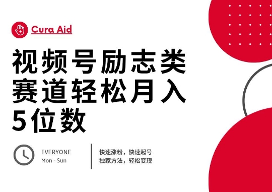 视频号励志类赛道快速涨粉500+，快速起号，轻松变现月入过W-乐创同聚