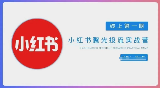 小红书聚光陪跑第一期，教你从0到1玩转小红书聚光投流，搭建小红书付费投流团队，更快的见到效果-乐创同聚