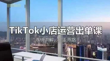 TikTok小店运营出单课，从开店选品、运营出单、发货回款，进行全流程讲解-乐创同聚