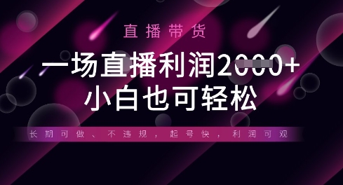 半无人直播带货，一场利润数张，适合所有平台玩法，小白也可轻松-乐创同聚
